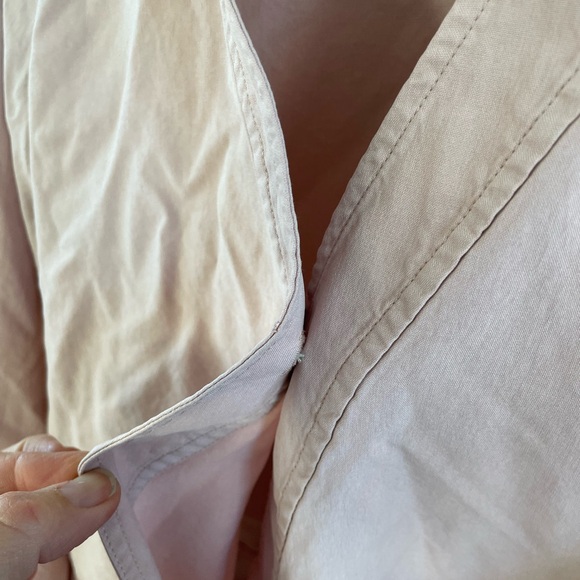 Everlane elegant Pink Wrap Top Blouse - Picture 5 of 8